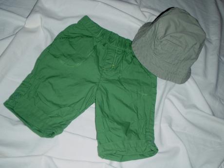 Letní ohrnuté kraťásky a klobouček, debenhams,68