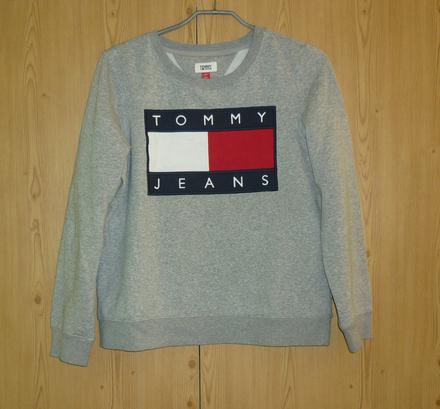 Dámská šedá mikina tommy hilfiger, tommy hilfiger,s