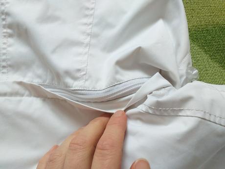 Bílá větrovka/lehká bunda s flískou vel. xl/xxl, xl