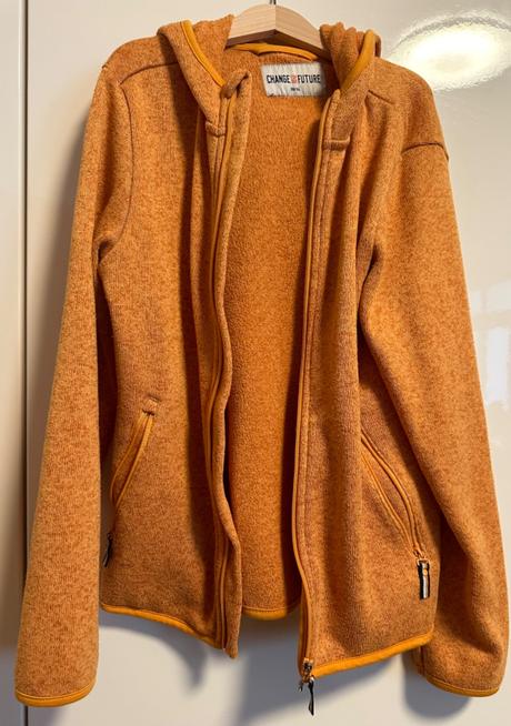 Mikina z pleteného fleecu s kapucí, tchibo,158