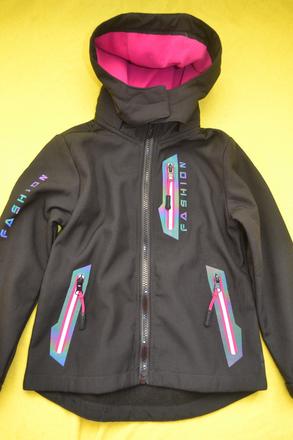 Podzimní softshellová dívčí bunda v.116, 116