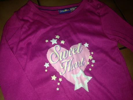 Dívčí halenka nápis, hvězdy, srdce vel. 86 - 92, lupilu,86