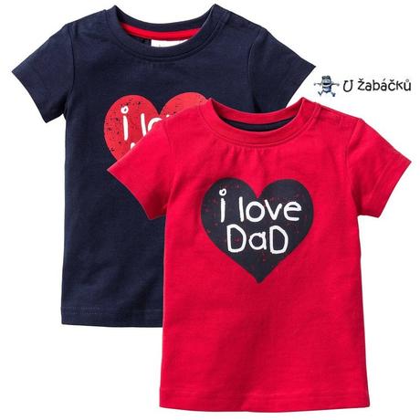 2-pack letní trička srdíčková vel. 104/110, bonprix,104 / 110