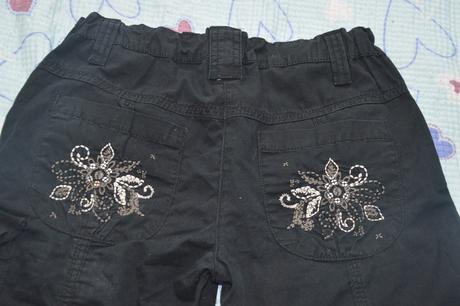 140 černé plátěné kalhoty i outdorové, marks & spencer,140