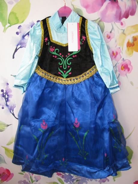 Karneval-6 dílný kostým ledové království anna,