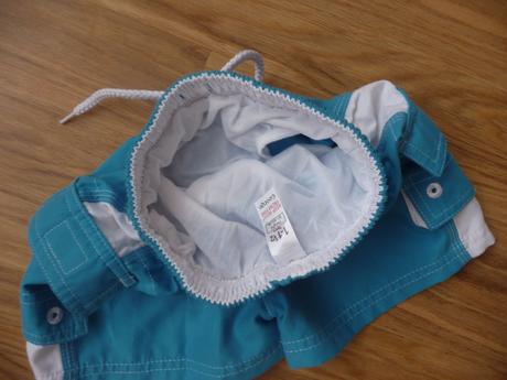 Modrobílé plavky-kraťasy george na 12-18m- vel.86, george,86