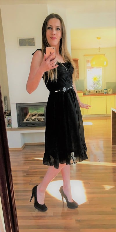 Letní černé šaty , vel l spíše s/m, new look, s