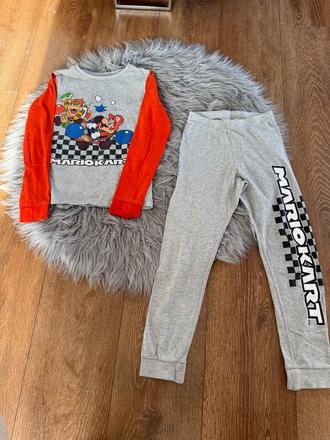 Pyžamo mario, h&m,134