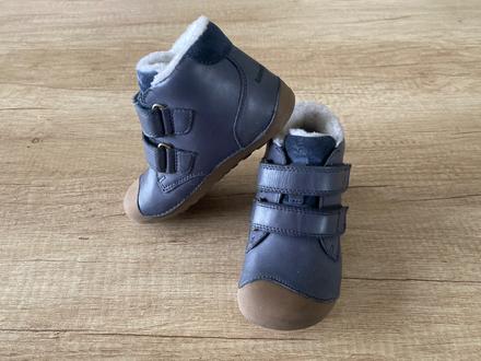 Kožené vyteplené boty, bundgaard,25