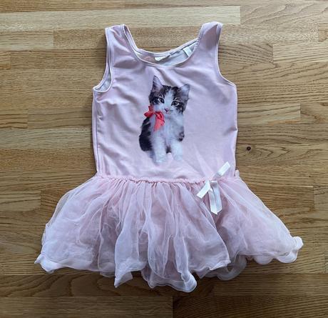 Trikot s kočkou & dres se sukýnkou h&m vel.122/128, 122
