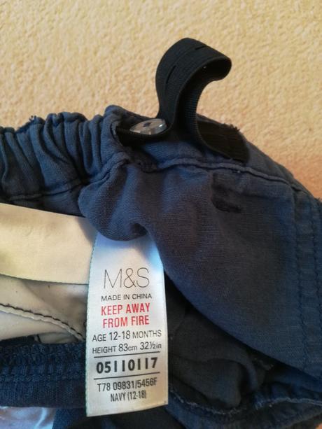 Letní plátěné kalhoty, marks & spencer,86
