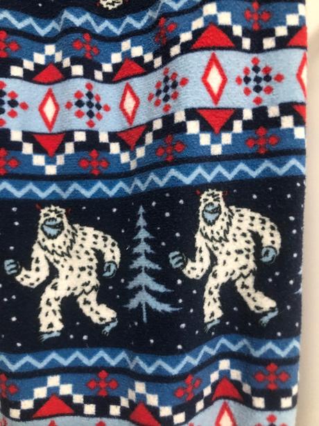 Pyžamové kalhoty s yettim, 116