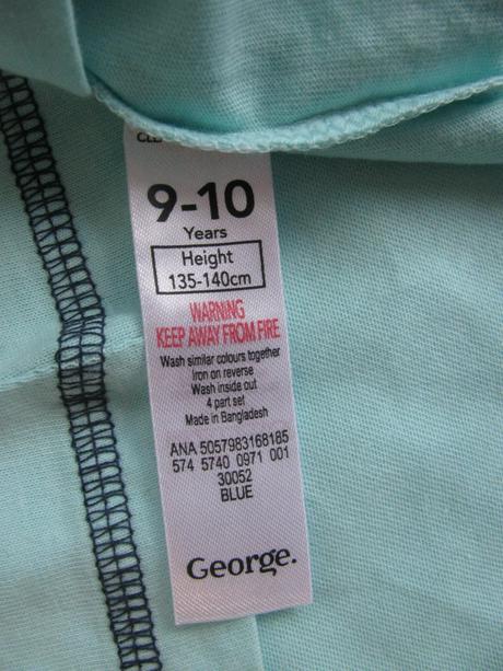 Tyrkysové tričko s krátkým rukávem, george,140