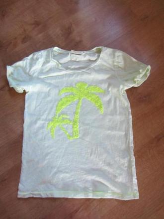 Melírované tričko s flitrovou palmou, next,146