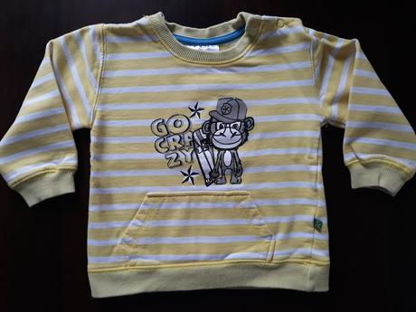 Pruhovaná mikina s opicí, ergee,86