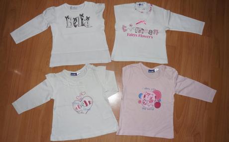 4x trička s dlouhým rukávem, lupilu,74