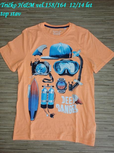 Tričko h&m vel.158/164   12-14let, h&m,158