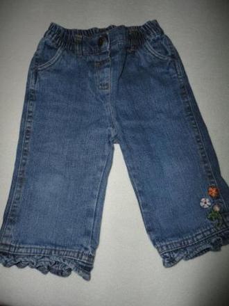 Vypodložené rifličky z c+a baby club, vel. 74, c&a,74