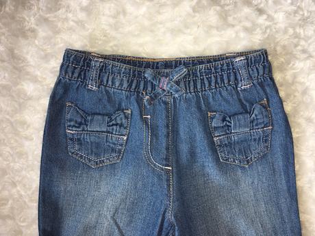 Modré riflové/džínové 3/4 kraťasy george, george,98