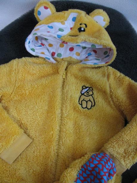 Medvídkový spací chlupatý overal, george,98