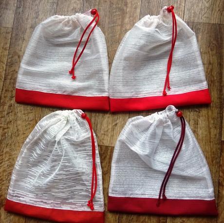 Pytlíky dárkové, na potraviny či skladování 4 ks,