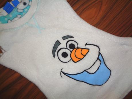 Kouzelné mikroflízové šaty s olafem, disney,104