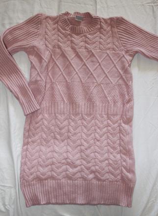 Vb197. vlněné dívčí šaty 11 let, fishbone,146