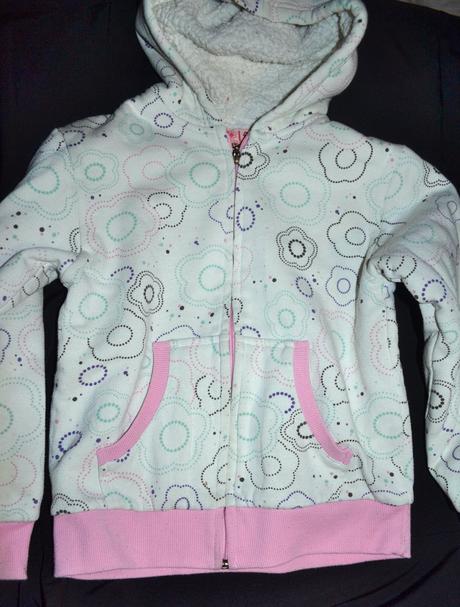 Oteplená dívčí mikina wolf, v.128, wolf,128