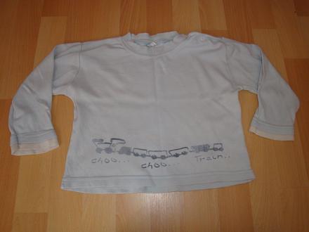 Pyžamo s mašinkami - horní díl, vel. 92, 92