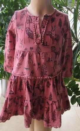 Dívčí šaty s dlouhým rukávem, 104