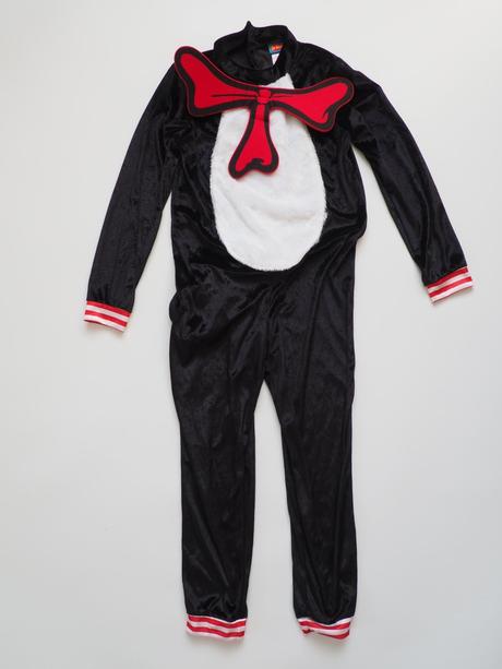 Kostým kocour dr. suess vel 140,