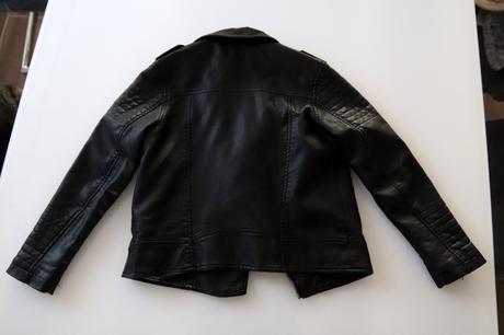 Dívčí kožená bunda, h&m,134