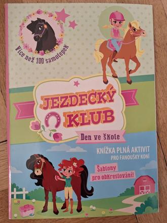 Jezdecký klub sešit se samolepkami nový,