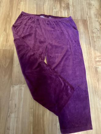 Sametové kalhoty vel- xxl / 52, 52