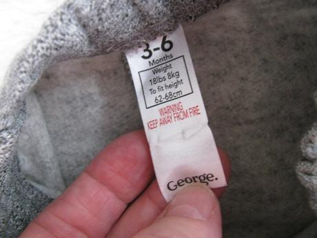 Dětské šedé teplákové šortky, střik/unisex, george,68