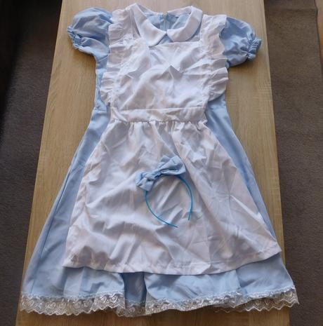 Dětský kostým alenka v říši divů vel.140/152,