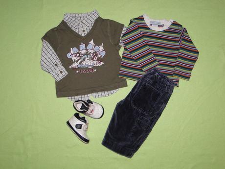 9ks balík kalhoty next, triko košile dopodopo v68, 68–80