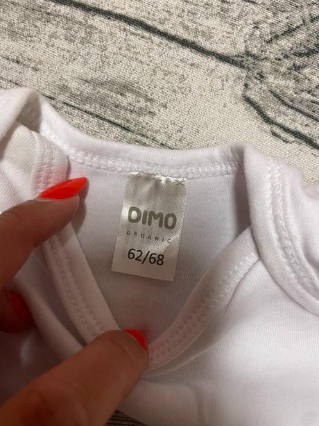 Uni body s krátkým rukávem dimo 62/68, dimo,62