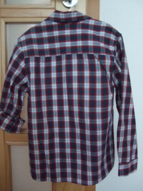 Modro-červeno-biela károvaná košeľa, f&f,128