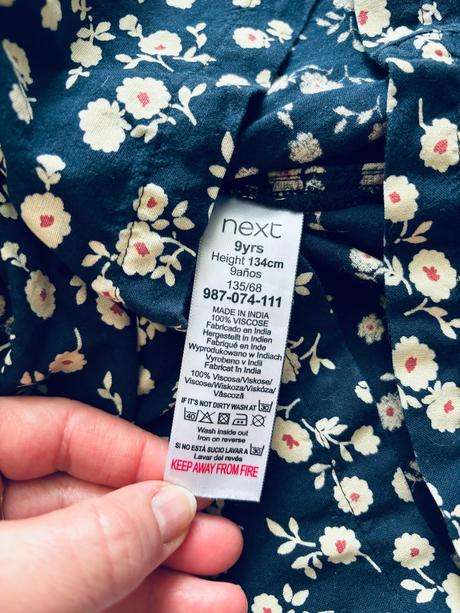 Ob/ letní overal s květy next - v. 9 let, next,134