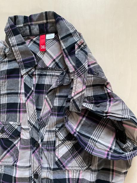 Káro halenka, vel s, hm divided, h&m,s