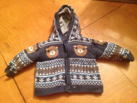 Klučičí svetr vzor, medvídci vel. 62 - 68, tu,62