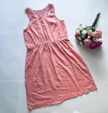 Ob/ šaty losové barvy - v. 9/10 let, george,140