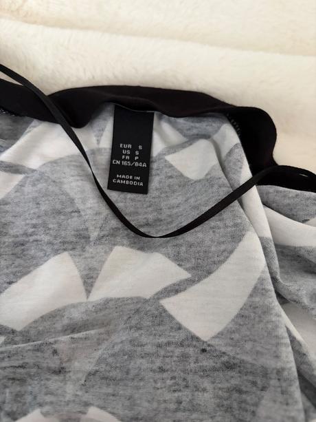 Bluse / tunika cerno-bila h&m v s, h&m,s