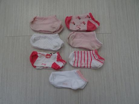7x dívčí nízké ponožky vel. 23-26, lupilu,23