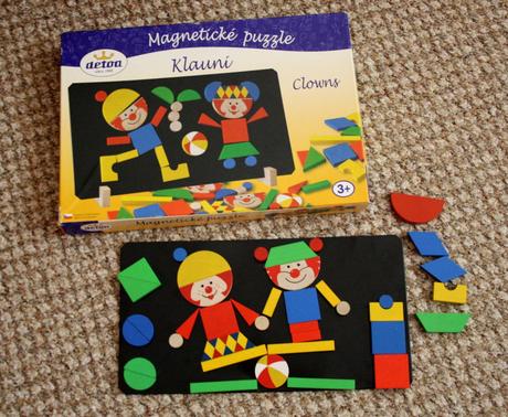Super magnetické puzzle - klauni / detoa,