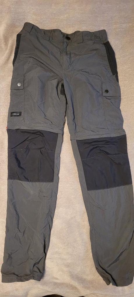 Turisticke kalhoty odepinaci nohavice, decathlon,164
