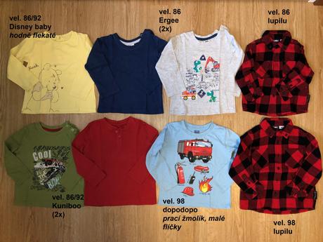 Sada oblečků pro chlapečka, 86–98