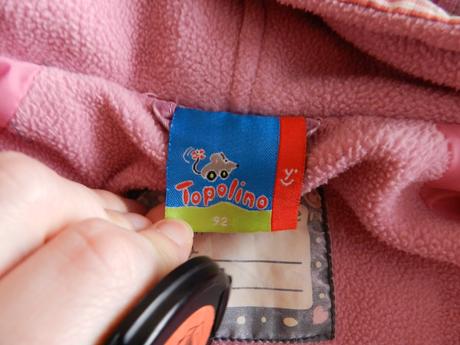 Bunda jarní, podzimní kostkovaná, topolino,92