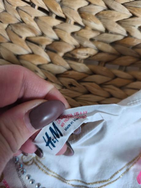 Tričko se zdobením h&m 110/116, h&m,116